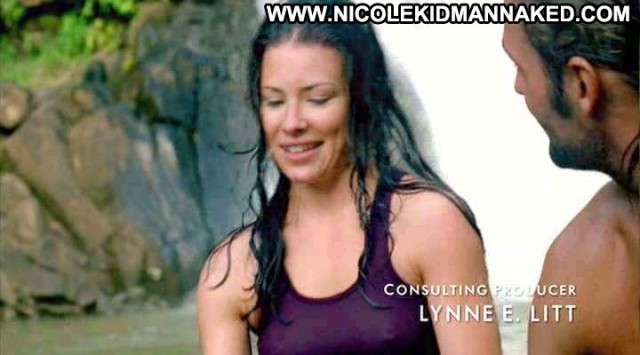 Evangeline Lilly Lost Wet American Sexy Scene Panties Famous