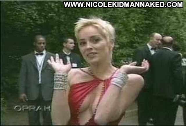 Sharon Stone The Oprah Winfrey Show Breasts Celebrity Cleavage Big