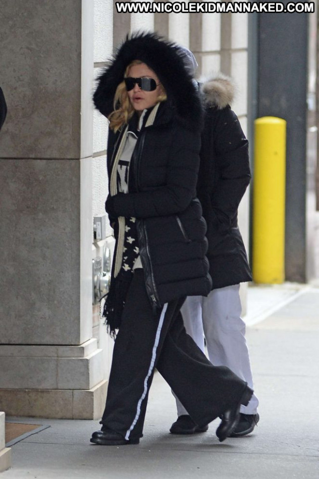 Madonna Arrives New York New York Beautiful Paparazzi Babe Celebrity