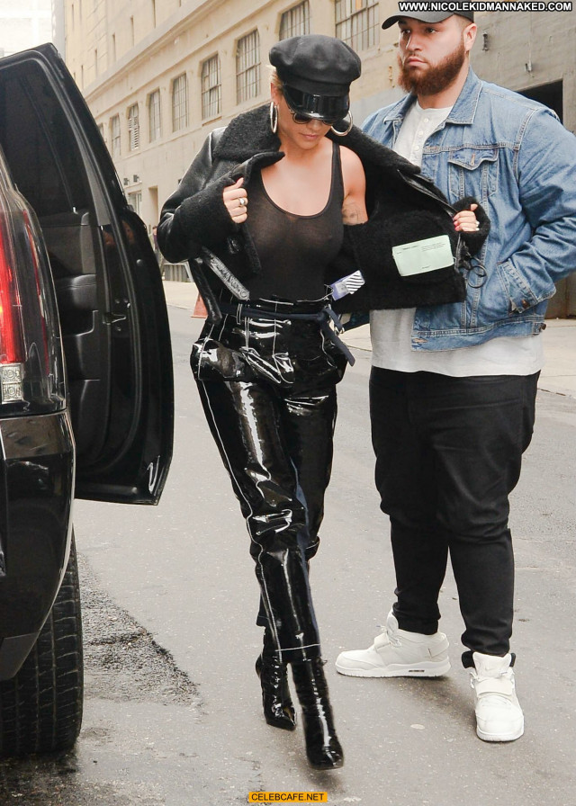 Rita Ora No Source Black See Through Nyc Posing Hot Beautiful