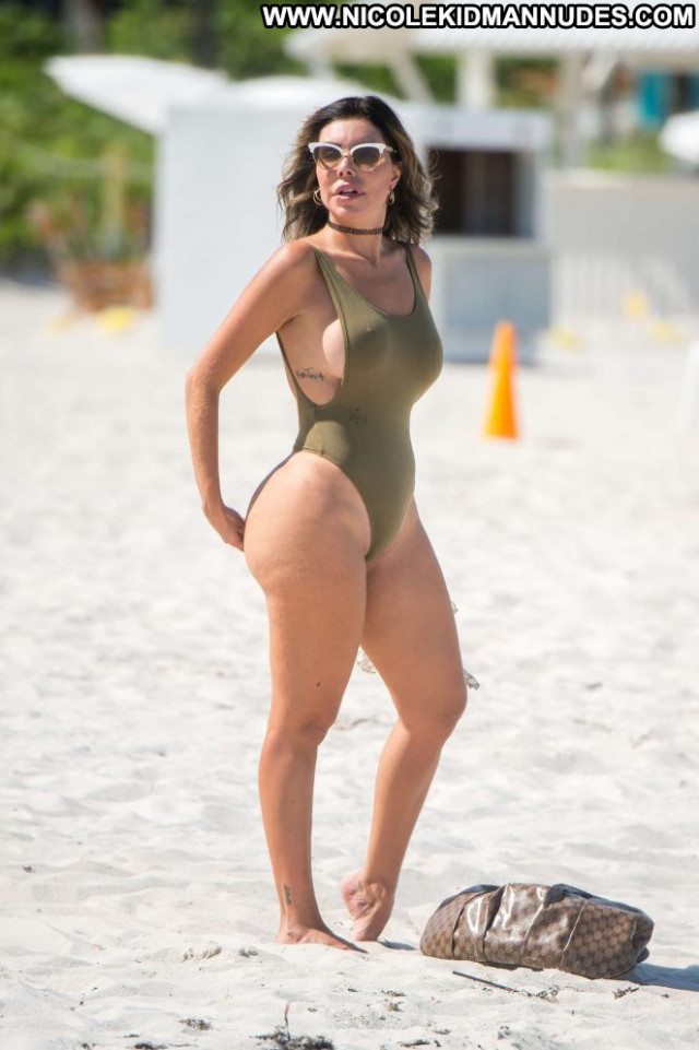 Liziane Gutierrez Miami Beach Babe Swimsuit Celebrity Paparazzi