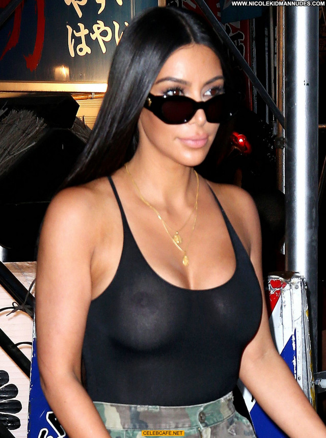 Kim Kardashian No Source Beautiful Posing Hot See Through Babe