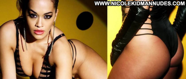 Rita Ora Topless Photoshoot Lingerie See Through Beach British
