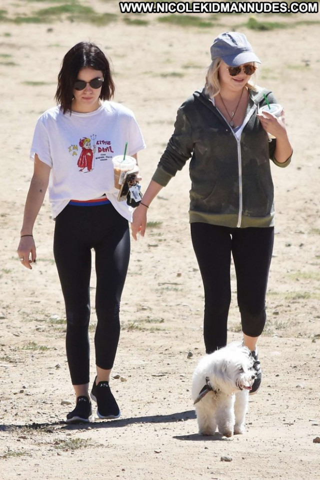 Lucy Hale Dog Park  Babe Paparazzi Park Posing Hot Celebrity Beautiful