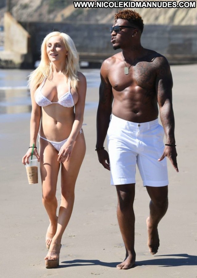 Courtney Stodden The Beach In Malibu Malibu Beach Posing Hot Bikini