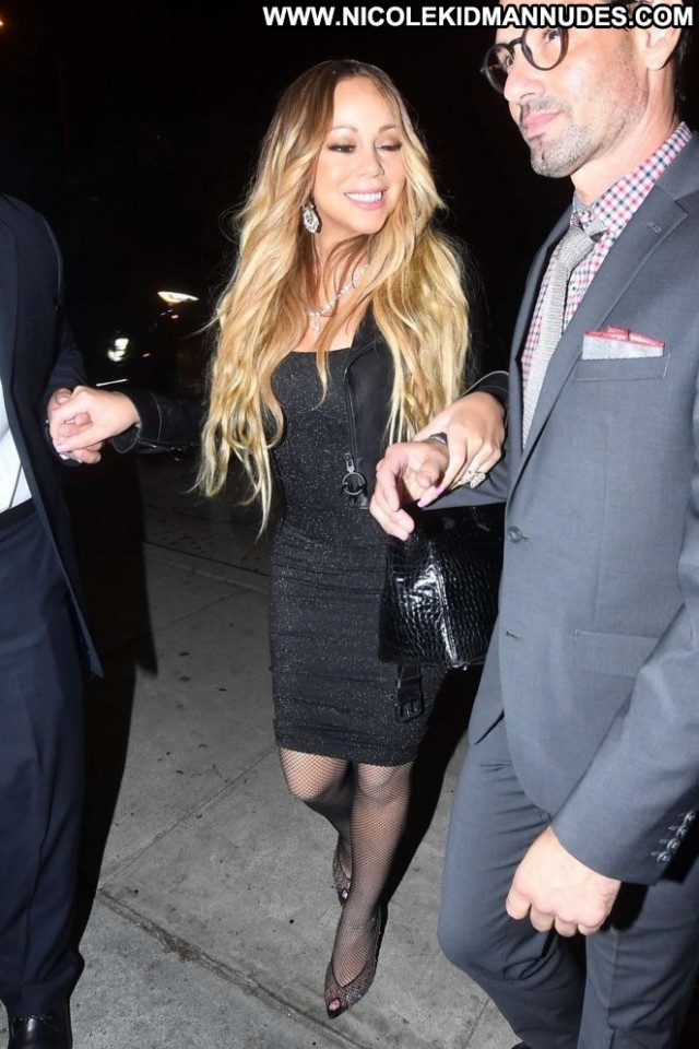 Mariah Carey West Hollywood Black Car West Hollywood Beautiful Posing