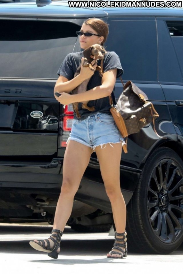 Sofia Richie No Source Beautiful Babe Denim Shorts Paparazzi Malibu