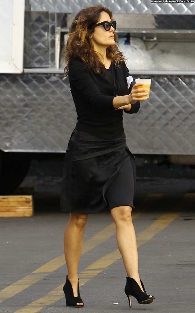 Salma Hayek Los Angeles Candids Posing Hot Babe Beautiful High