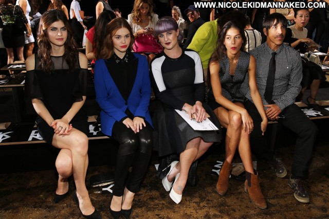 Alexandra Daddario Fashion Show  High Resolution Fashion Nyc