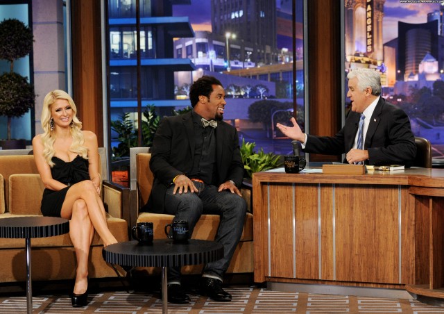 Paris Hilton The Tonight Show With Jay Leno Celebrity Posing Hot