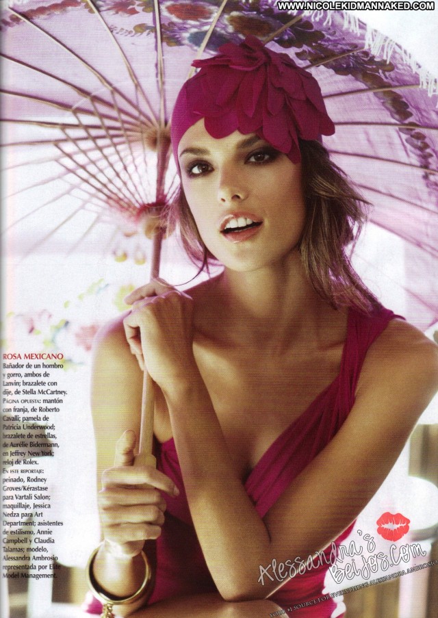 Alessandra Ambrosio Magazine Celebrity Magazine Posing Hot Babe