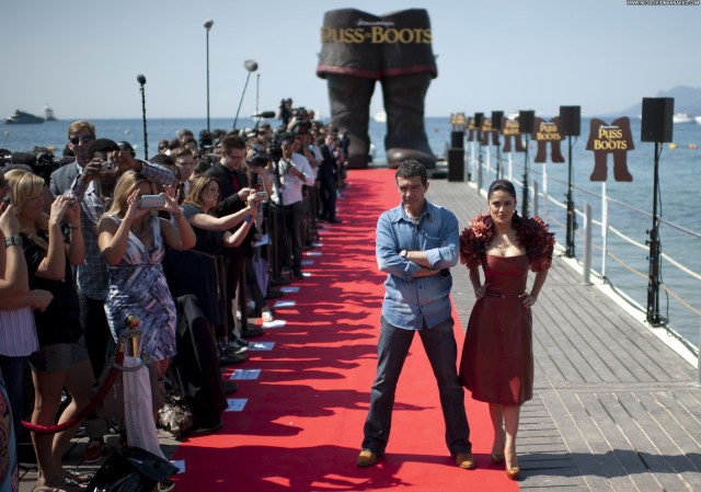 Salma Hayek Cannes Film Festival Posing Hot Beach Celebrity High
