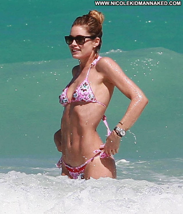 Doutzen Kroes The Beach Bikini Posing Hot Celebrity Beach Babe