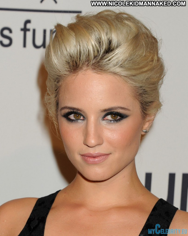 Dianna Agron No Source  Beautiful Posing Hot Celebrity Babe Black Usa