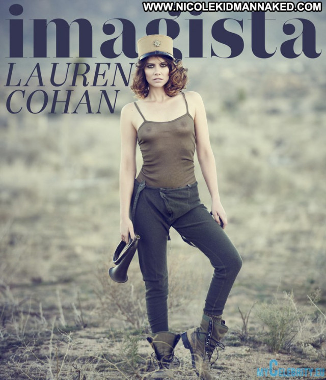 Lauren Cohan S Magazine  Magazine Babe See Through Usa Posing Hot